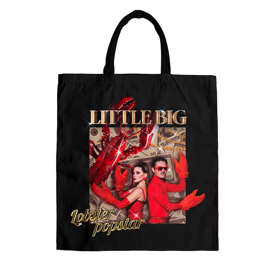 SHOPPING BAG «LOBSTER POPSTAR» BLACK