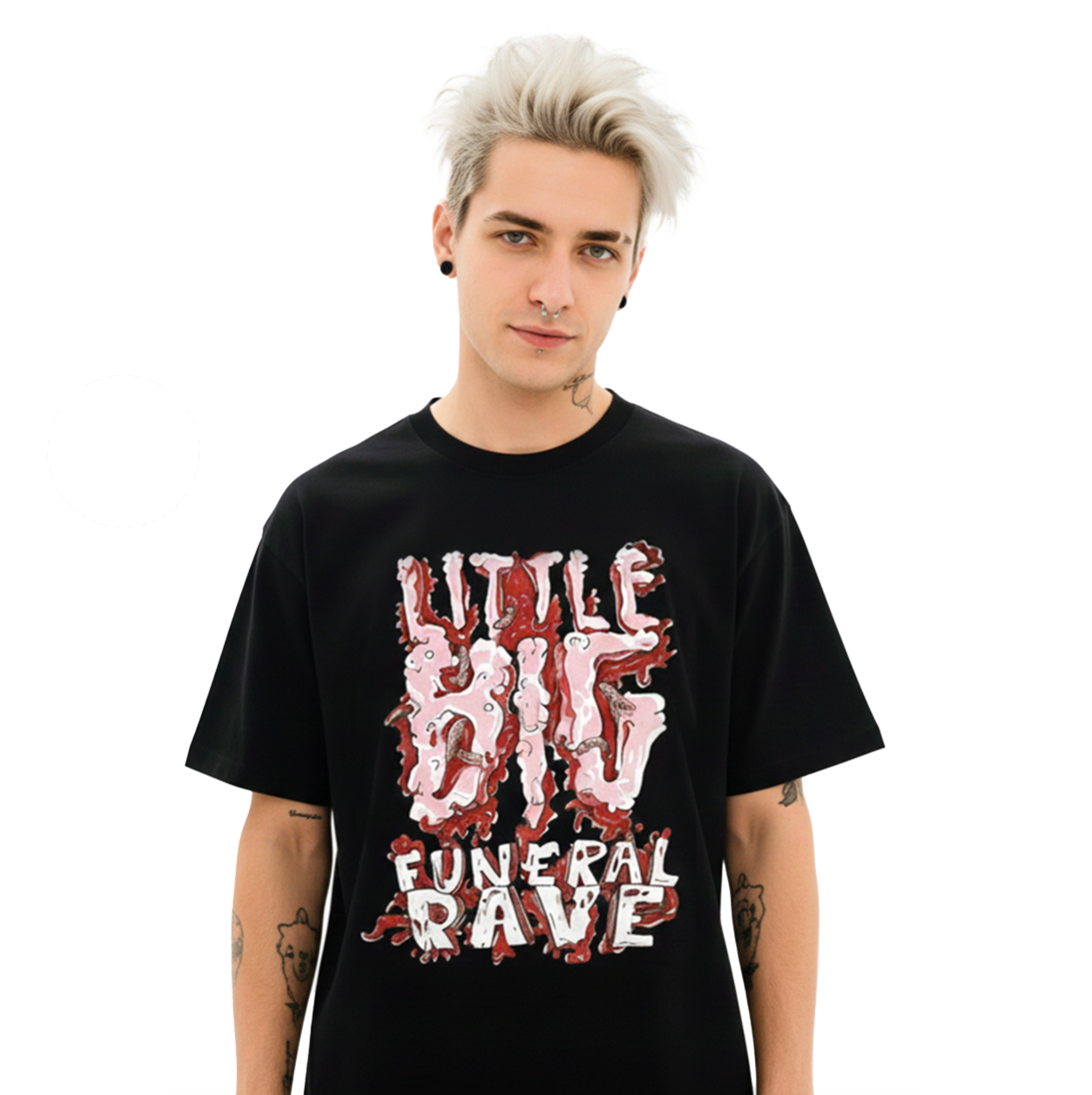 T-SHIRT «FUNERAL RAVE» BLACK
